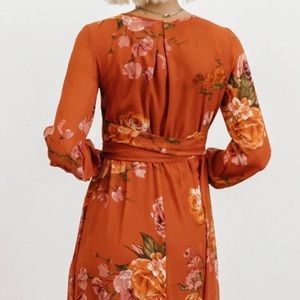 Baltic Born - Lydia floral dress (rust)